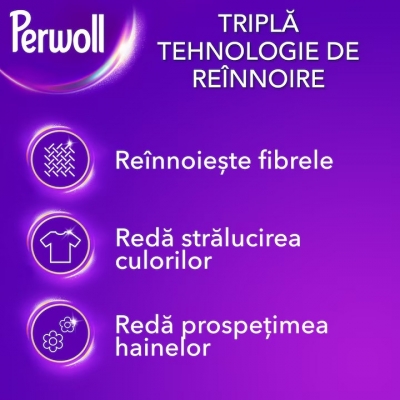 Detergent lichid pentru rufe Perwoll Renew Black, 60 spalari, 3L
